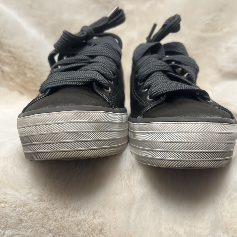 Keds Women's grey satin and leather  Sneakers - Picture 6 of 10